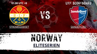 Stromsgodset VS Sandefjord NORWAY Eliteserien LIVESCORE [upl. by Eceela]