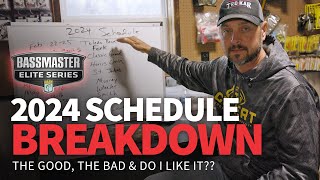 2024 Bassmaster Elite Schedule BREAKDOWN Do I like it 🤔 [upl. by Donatelli]