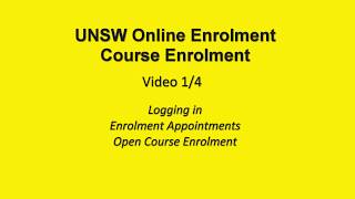 Course Enrolment 1 of 4 – Logging in enrolment appointments open course enrolment [upl. by Ise]