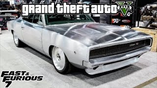 GTA 5 Fast amp Furious 7  Doms Maximus Charger Dukes Car Build 58 [upl. by Atinhoj]