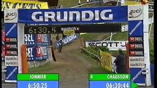 1998 Mountain Bike World Cup in Les Gets  DH and Dual Slalom [upl. by Hittel]