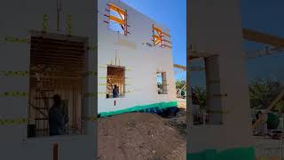 Take a Look at an ICF Home as the Concrete Truck Pulls Up icfhomes buildyourhome construction [upl. by Arreis]