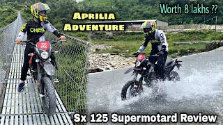 Aprilia SX 125 Supermotard  Rare Dirt Bike in Nepal  Adventure Ride  AKR [upl. by Hultgren]