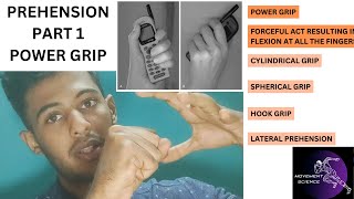 PREHENSION  HAND COMPLEX BIOMECHANICSPhysiotherapy [upl. by Sorips]