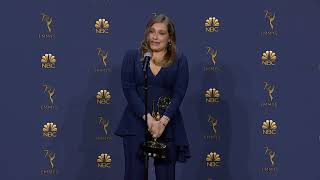 Merritt Wever  Emmys 2018  Backstage Speech [upl. by Rubenstein]