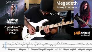 Megadeth Captive Honour guitar solos with TAB [upl. by Kaylil]