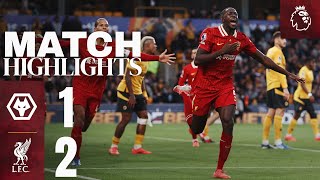 Konate amp Salah Goals In Premier League Win  Wolves 12 Liverpool  Highlights [upl. by Bolling596]