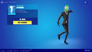 BRAINSTORM Skin in Fortnite ITEMSHOP preview with Jitterbug Emote [upl. by Deppy]