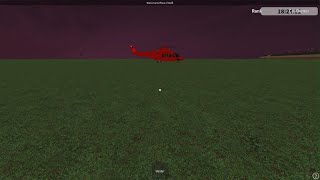 Coastguard Helicopter taking off from Whitecliff Park on ROBLOX [upl. by Vaasta]