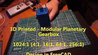 Modular Planetary gearbox 10241  3D Printed [upl. by Gonta]