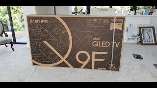 75quot Q9 QE75Q9FN Unboxing and NoGap Wall Mount install [upl. by Laenaj]