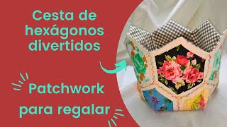 Cesta de hexágonos divertidos Ideas fáciles para regalar Hazlo tú misma con pocos materialesdiy [upl. by Dorran]