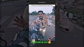 Police vs Bikers😱ko Aisa bola without helmet police wala family🤬shorts bike biker riderpolice [upl. by Longerich670]