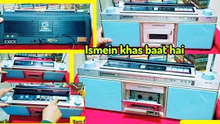 Pioneer stereo SK404F port FM radio 4band AC DC tape recordercasset playernewvideo viralradio [upl. by Ynahteb]