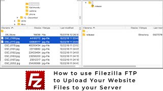 How to Use Filezilla FTP Client to Upload Your Website Files [upl. by Langer]