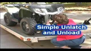 ATV Trailer tie down  no straps ratchets chains or ropes [upl. by Won]