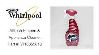 Whirlpool Affresh Kitchen amp Appliance Cleaner Part  W10355010 [upl. by Aerdnahc]