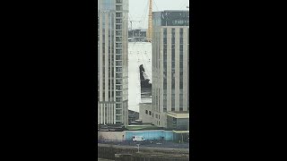 Storm Eunice tears hole in Londons O2 Arena [upl. by Paresh]