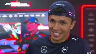 Alex Albon Post Race Interview DNF  2024 Singapore Grand Prix [upl. by Aleece876]