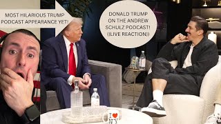 DONALD TRUMP ON ANDREW SCHULZ PODCAST HILARIOUS [upl. by Ytissac]