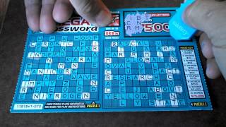 Mega Crossword Scratcher  CA Lottery 5 Ticket [upl. by Jessabell]