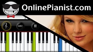 White Horse Piano by Taylor Swift  Tutorial Cover with Sheets [upl. by Gabriello]