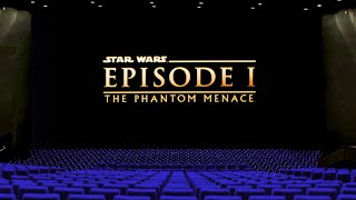 Cinema at home Star Wars Episode I recreating Odeon cinema 1999 intro reel [upl. by Yuht]