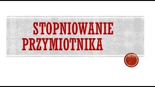 Stopniowanie przymiotnika niemieckiego [upl. by Anazus]