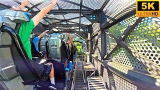 VelociCoaster POV 5K Back Row BEST COASTER IN FLORIDA Islands Of Adventure Orlando [upl. by Eittap]