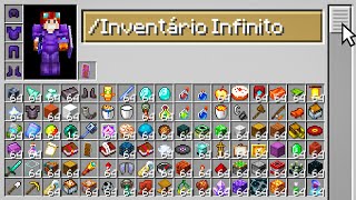 jogando com INVENTÁRIO INFINITO no minecraft [upl. by Atikan]