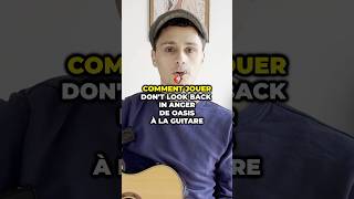 Comment jouer Don’t look in back anger à la guitare [upl. by Norraf138]