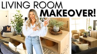 LIVING ROOM MAKEOVER  HOME DECORATING TIPS amp IDEAS  RENTERFRIENDLY DECORATING [upl. by Gavrah]