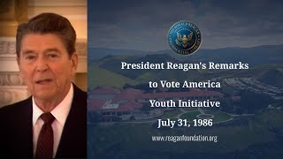 President Reagan Inspiring Americas Youth to Vote [upl. by Adirahs]