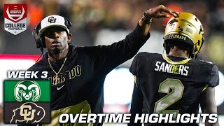 🚨 OVERTIME HIGHLIGHTS 🚨 Colorado edges Colorado State in 2OT  ESPN College Football [upl. by Mandell]