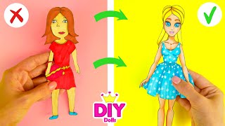 HOW TO MAKE PAPER DOLL DIY TUTORIAL EASY PAPERCRAFT [upl. by Duj]