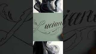 Dibujando hand lettering ✍ letras Chicanas haciendo LETTERING Luciana Nosfe Ink dibujos tatuajes [upl. by Aneri]