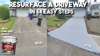 How To Resurface Driveways Step By Step Tutorial [upl. by Ecirual]