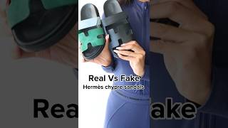 REAL vs FAKE Hermès Chyprè sandals 🔎 realvsfake authentication hermes [upl. by Ramal221]