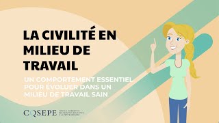 La civilité au travail  Capsule employé [upl. by Enelrahs]