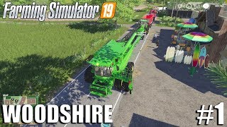 Getting Started  Woodshire Timelapse 1  Farming Simulator 19 Timelapse [upl. by Fotinas]