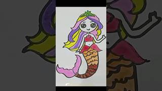 Mermaid Drawing how to draw a mermaid how to draw a mermaid easy mermaid drawing easy mermaid [upl. by Ode641]