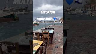 Molyvos Lesvos lesvosisland wintertime travel greekisland foryou greece harbor youtubeshorts [upl. by Frances]