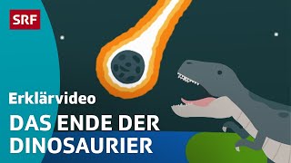 Das grosse Dinosauriersterben nach dem Asteroiden – einfach erklärt  Kindervideos  SRF Kids [upl. by Neddy]