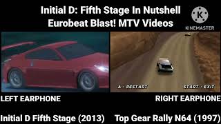 Initial D Fifth Stage  Top Gear Rally Nintendo 64 with Nissan Skyline GTR R33  Comparison [upl. by Wenoa248]