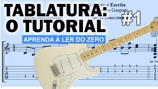 TABLATURA O Tutorial 1 🎸 Aprenda a ler tablatura do iniciante ao avançado na guitarra [upl. by Settera]