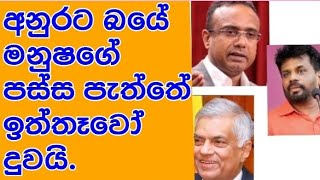 අනුර බියෙන් රනිල් මනුෂගේ පස්ස පැත්තේ ඉත්තෑවෝ දුවයි [upl. by Romeo]