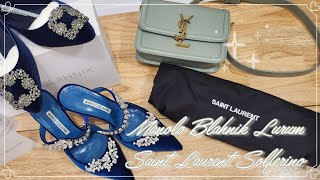 마놀로 블라닉 루럼 amp 생로랑 솔페리노 스몰 Manolo Blahnik Lurum amp Saint Laurent Solferino small [upl. by Undis353]