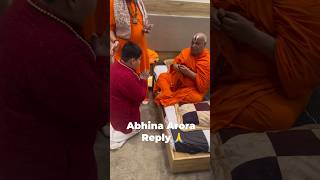 Abhinav Arora Reply To rambhadracharya ji maharaj 🙏 [upl. by Candyce]