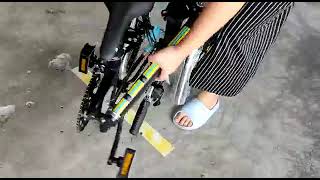 Review Fold amp Unfold Oyama cr16 folding bike  basikal lipat 折叠车 [upl. by Ailes]