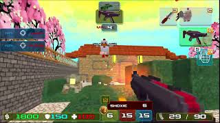 Chicken CS gameplay teamed gun game [upl. by Aierdna183]